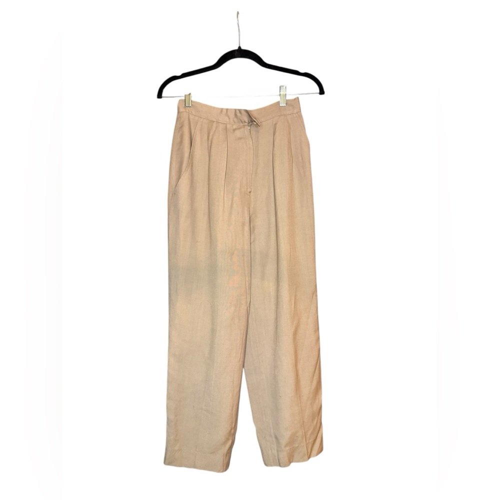 Vintage 1970s / 1980s Christian Dior Tan Pantsuit - Picture 6 of 15